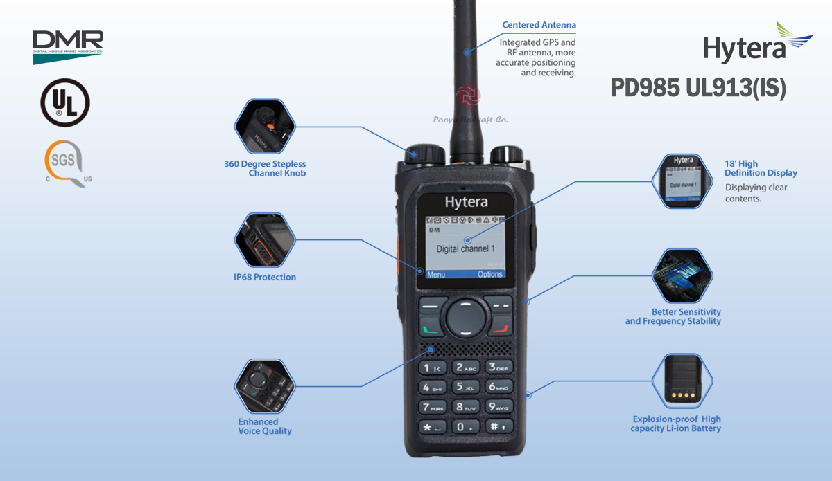 بیسیم دستی دیجیتال PD985UL913 هایترا